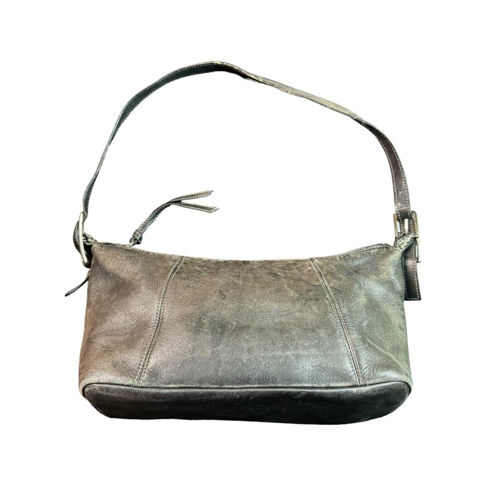 Tignanello Black Leather Retro 90’s Small Shoulder Bag